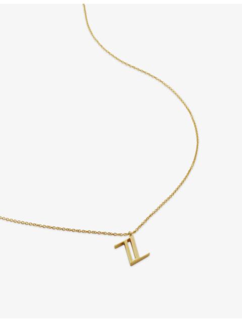 MONICA VINADER Initial Z 18ct Gold-Vermeil Plated 925 Sterling Silver Necklace