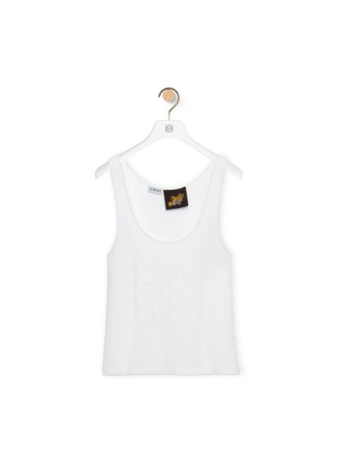 Anagram tank top in cotton and viscose