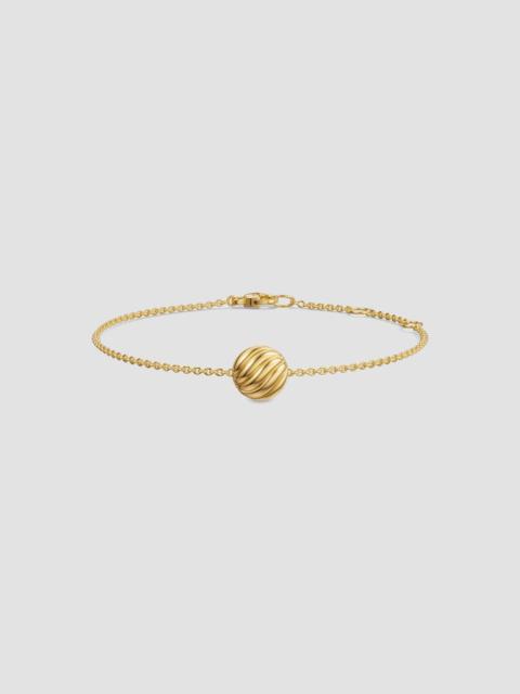 DAVID YURMAN Women's Sculpted Cable Center Station Chain Bracelet in 18K Yellow Gold, 10MM - Gold