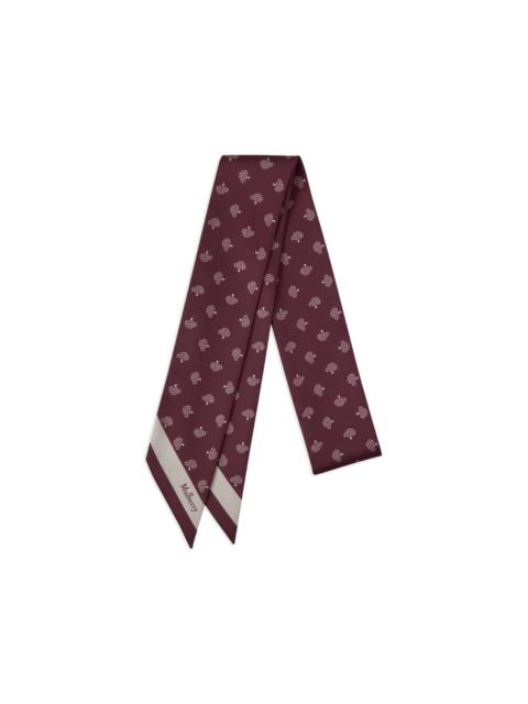 Mulberry Skinny tree-prints scarf