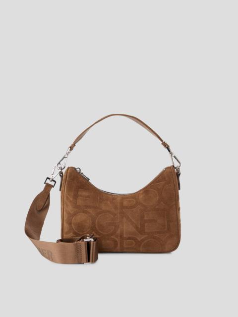 BOGNER TENNA VELLUTO LORA SHOULDER BAG IN COGNAC