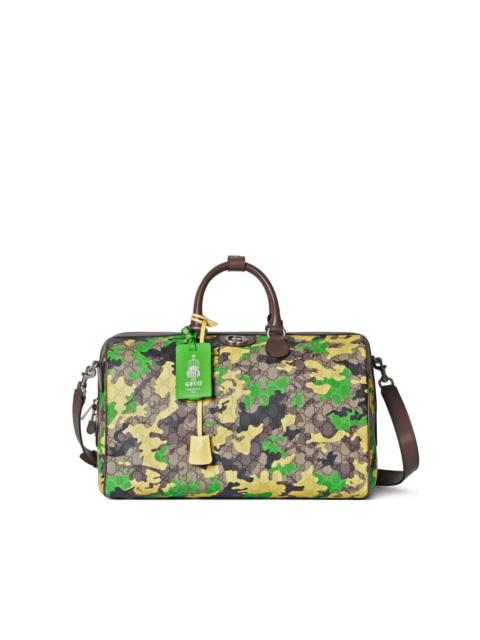GUCCI GG camouflage luggage