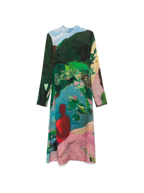 STINE GOYA long-sleeves midi dress