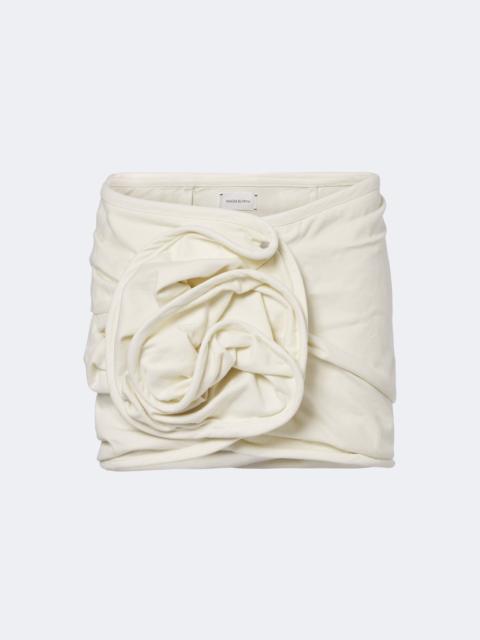 MAGDA BUTRYM Floral-appliqué cotton jersey miniskirt
