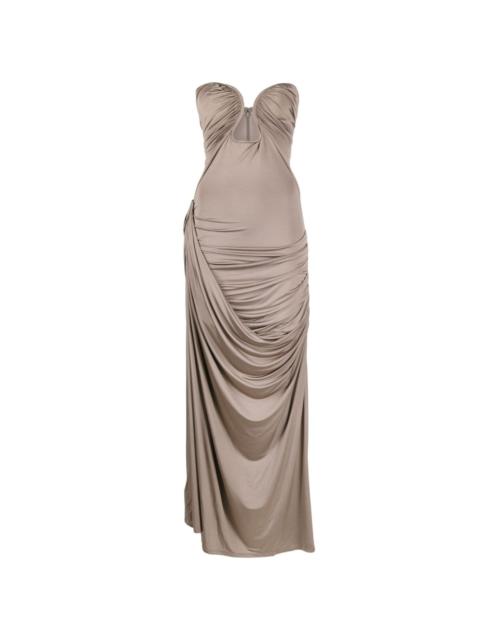 Val ruched maxi dress