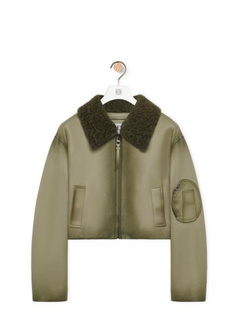 Loewe Cropped jacket in nappa lambskin