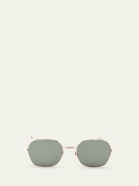 Thom Browne Men's Titanium Rectangle Sunglasses