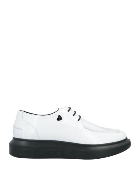 Moschino White Women's Laced Shoes