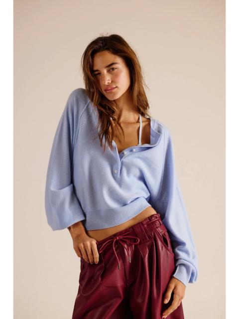 FREE PEOPLE Porta Cashmere Henley Sweater