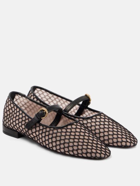 ULLA JOHNSON Isobel mesh Mary Jane flats
