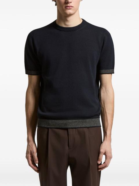 PESERICO ribbed trim T-shirt