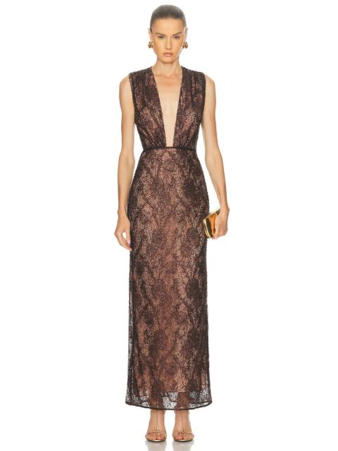 AKNVAS Leo Beaded Gown