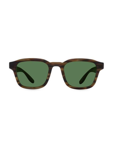 BARTON PERREIRA Men's Winton 51MM Square Sunglasses - Matte Sulcata Tortoise Forest