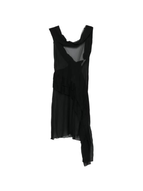 gimaguas Boa draped mini dress
