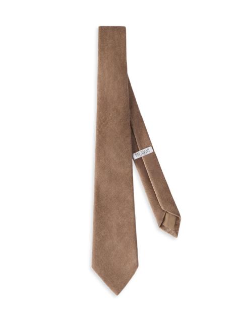 Brunello Cucinelli Women's Fluid Corduroy Tie - Espresso