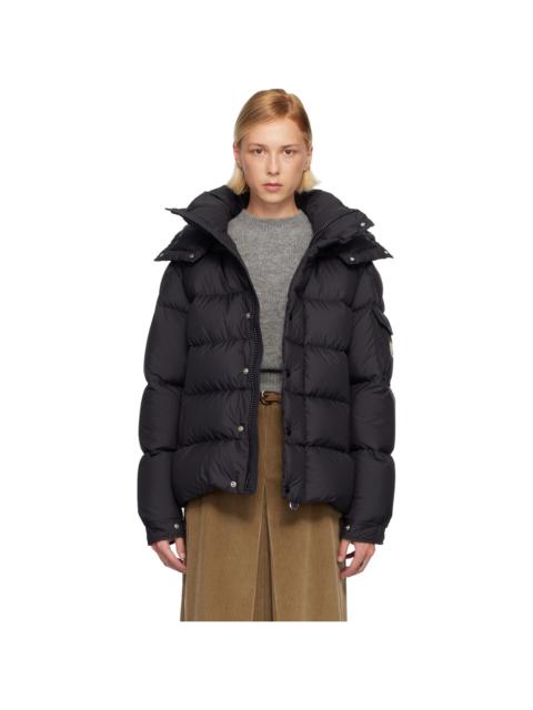 Black Maya 70 Hooded Short Down Jacket