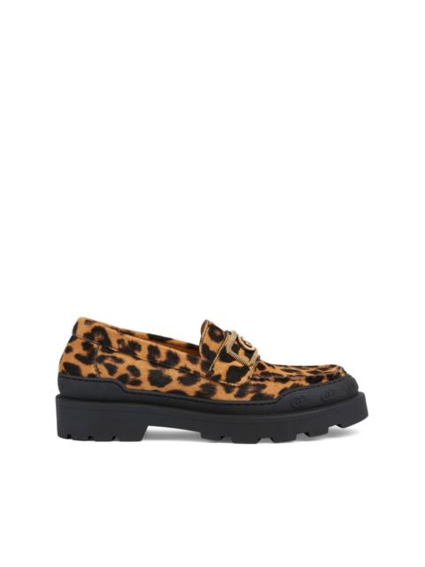 GUCCI Interlocking G leather loafers