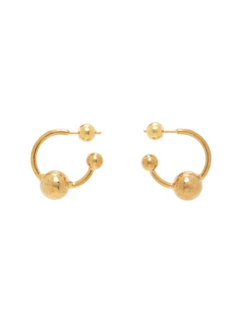 Jean Paul Gaultier Gold 'The Piercing' Earrings