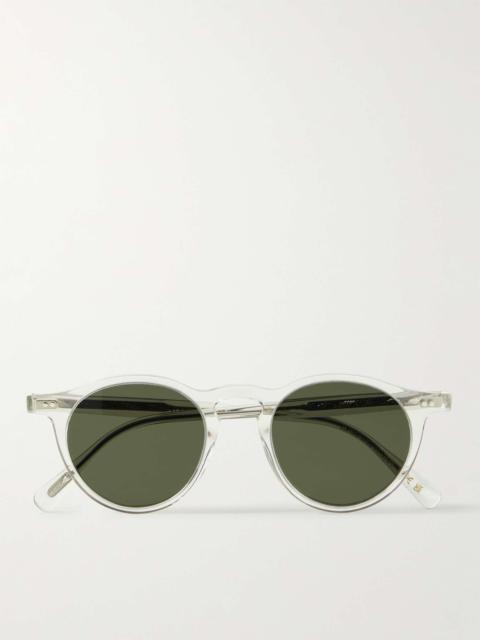 OP-13 Round-Frame Tortoiseshell Acetate Sunglasses