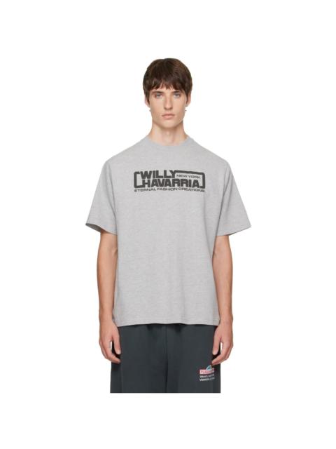 WILLY CHAVARRIA Gray 'Eternal Fashion Creations' Standard T-shirt