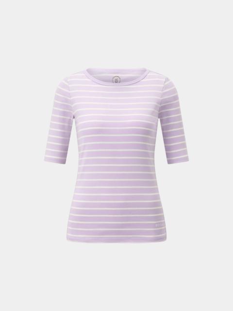 BOGNER T-shirt Louna in Lilac/Off-White
