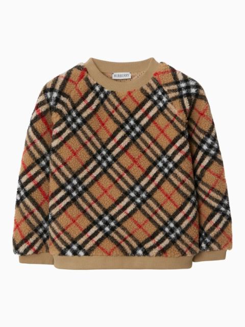 Sweatshirt teddy beige Vintage Check