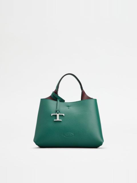 Tod's BAG IN LEATHER MICRO - BURGUNDY, GREEN