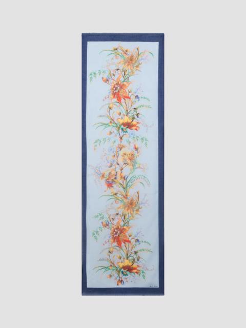 Etro Women's Floral Scarf - Light Blue