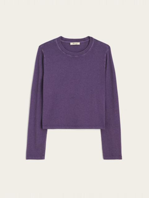 Madewell The Long-Sleeve Shrunken Tee in Vintage Jersey