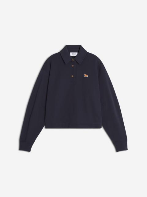 Maison Kitsuné BABY FOX CROPPED POLO SWEATSHIRT