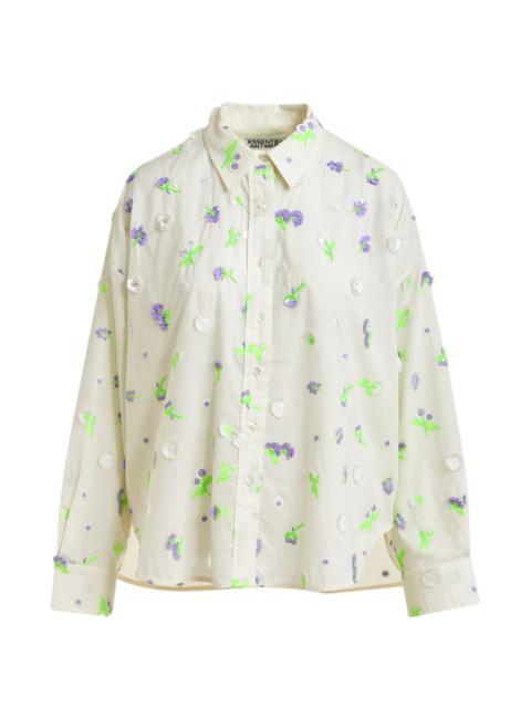 ESSENTIEL ANTWERP floral embroidered shirt