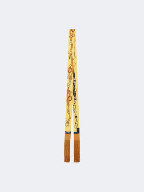 Etro Fringed silk twill scarf