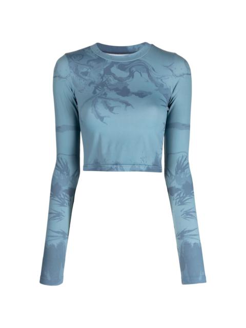FENG CHEN WANG abstract pattern-print crew-neck top