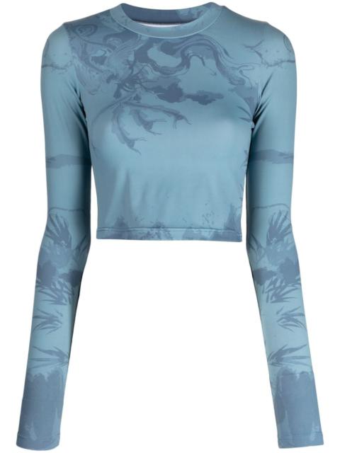 FENG CHEN WANG abstract pattern-print crew-neck top