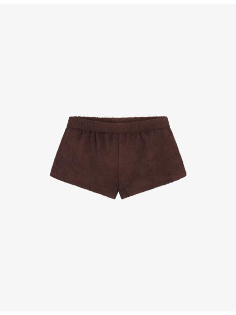 SKIMS Terry Cover-Ups Foldover Cotton Shorts