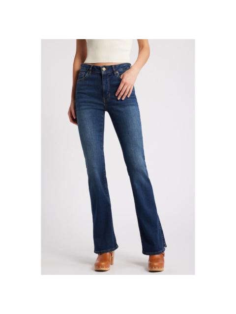 FRAME FRAME Le Mini Boot Split Hem Bootcut Jeans in Moonflower at Nordstrom