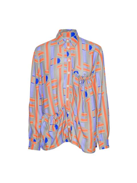 HENRIK VIBSKOV STRING SHIRT - PAINTED STRIPES