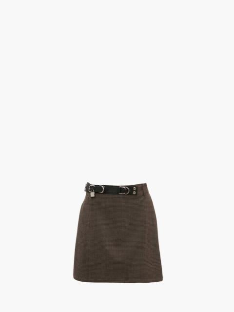 JW Anderson PADLOCK STRAP MINI SKIRT