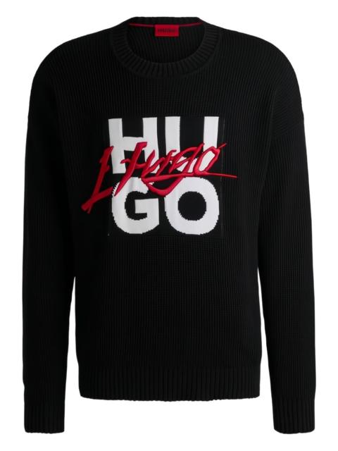 HUGO Semou crew-neck sweater