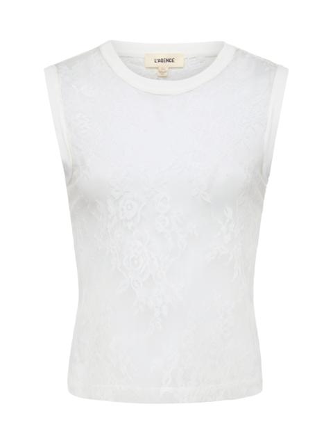 L'AGENCE Brax Floral Lace Tank