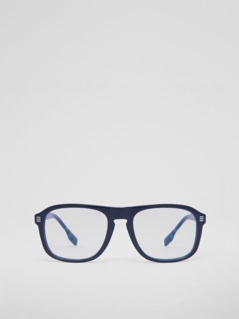 Burberry Check Detail Navigator Optical Frames