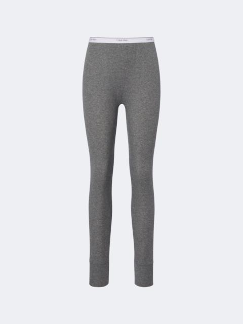 Calvin Klein Collection Rosalie ribbed-knit cotton-blend leggings