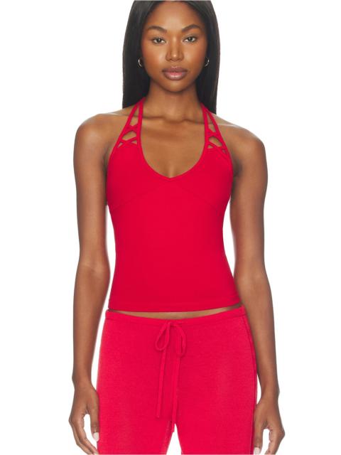 Frankies Bikinis X JENNIE Nora Cotton Jersey Halter Top