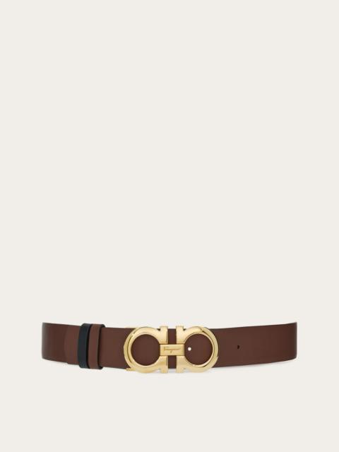 FERRAGAMO Reversible and adjustable Gancini belt