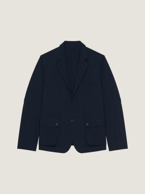 Givenchy DECONSTRUCTED JACKET WITH GIVENCHY PARIS EMBROIDERY