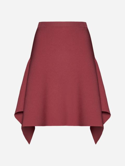Knit handkerchief skirt