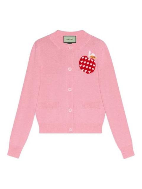 GUCCI (WMNS) Gucci Les Pommes Cardigan 'Pink 664354-XKBYU-5943