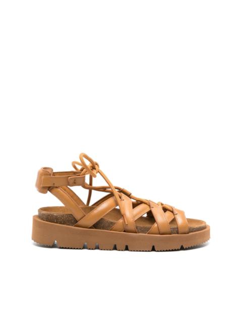 A.P.C. x NRL Iliade lace-up sandals