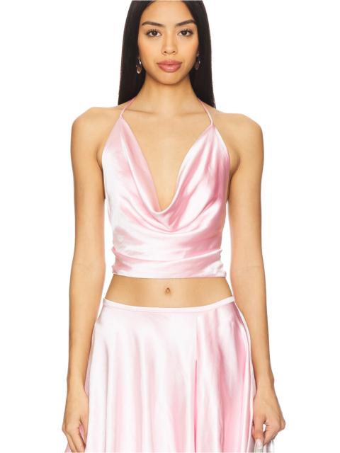 BARDOT Andreama Satin Halter Top