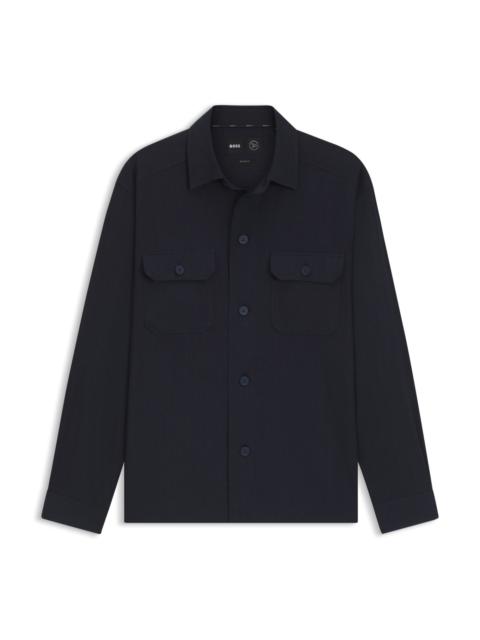 BOSS RELAXED-FIT SHIRT IN AN ITALIAN-MADE LINEN BLEND